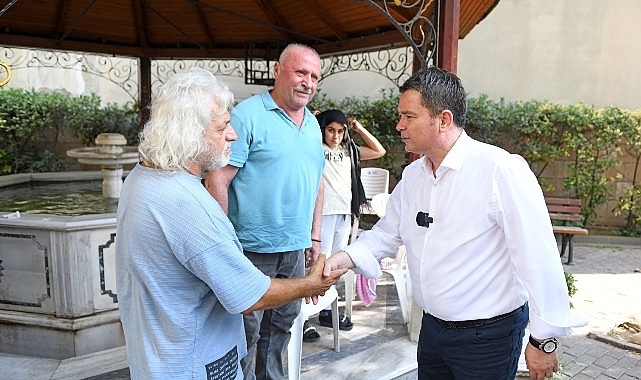 Başkan Erkan Aydın Küçükbalıklı'da vatandaşla buluştu