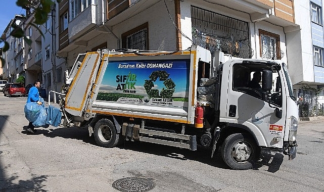 Osmangazi'de Ambalaj Atıkları Kapı Kapı Toplanıyor