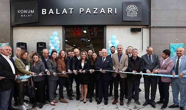 Nilüfer'in modern pazar alanı Balat'ta hizmete açıldı