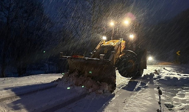 Nilüfer'de kar mesaisi